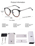 SOJOS Retro Round TR90 Blue Light Reading Glasses Womens Mens Readers Computer Glasses Eyewear Frame SJ9001, Black & Tortoise Frame 1.00 x