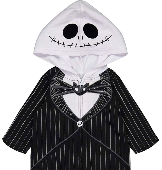 Disney Nightmare Before Christmas Jack Skellington Toddler Boys Zip Up Coverall 2T