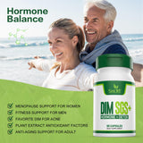 Simlike DIM SGS + - Hormone + Detox,Encourages Normal Estrogen Metabolism,Hormone Balance, Hormonal Acne Supplements, Menopause Support,Helps Control Appetite,Promotes Detoxification(Pack of 2)