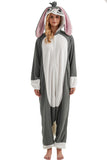 DELEY Unisex Adult Greater Bilby Onesie, Animal Cosplay Pajamas,One Piece Halloween Costume Jumpsuit for Women and Men Homewear