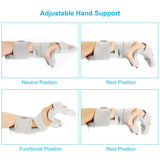 REAQER Resting Hand Splint Stroke Immobilizer Night Muscle Atrophy In The Hands, Wrists And Fingers (Left)