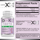 GENEX Fisetin 100mg/Serving (60 Capsules) | Antioxidant That Supports Healthy Aging and Brain Wellness - Non-GMO, Gluten Free, Vegetarian - 2 Month Supply