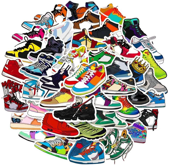 FRANKdesigns Sick Kicks 50-Pack Stickers Sneaker Sticker Collection - Decorate Anywhere, Anytime (Sneakers)