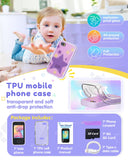 JOYJAM Phone for Kids Age 3-8,Kids Smart Phone for Girls Christmas Birthday Gifts,Toy Phone with Dual Camera Music Player Puzzle Games,Touchscreen Phone Learning Toy for 3 4 5 6 7 8 Year Old Girls