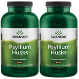 Swanson Psyllium Husk Dietary Fiber Supplement 610 mg 300 Capsules - 2 Pack