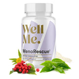Wellme - MenoRescue - Promotes Proper Cortisol Levels, Supports Hormone Production During Menopause, 60 Caps