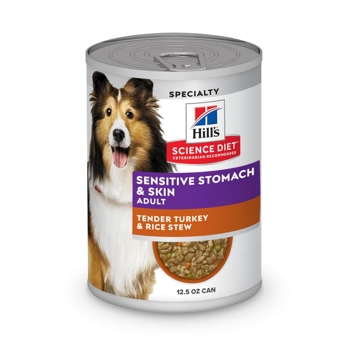 Hill's Science Diet Sensitive Stomach & Skin Wet Dog Food, 12-Pack