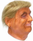 RAPGET Donald Trump Mask Presidential Candidate Mask - Realistic Latex Celebrity Costume for Adults - Great Halloween Party Accessory - Orange Hair Adult Size