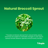 Vitapia Organic Broccoli Sprout Powder - High in Sulforaphane & Antioxidant, Cognitive Health Support - 30 Day Supply - Non GMO & Gluten Free, 33 Servings (Pack of 1)