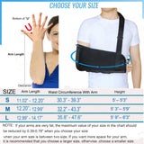 TODDOBRA Arm Sling Shoulder immobilizer for Shoulder Injury with Back Belt Men & Women Shoulder Immobilizer Left and Right Arm Lightweight Rotator Cuff Arm Support for Elbow Wrist Injury -(Size L)