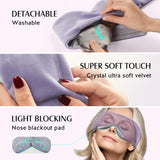 YFONG Heated Eye Mask, Warm Eye Compress Mask for Dry Eyes, USB Electric Eye Heating Pad with Temperature & Timer Control, Dry Eye Mask for Relax & Reduce Eye Strain Dark Circle Dry Eye Improve Sleep