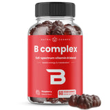 Vitamin B Complex Gummies | Vitamin B Gummies for Women, Men & Kids | Boosts Energy & Metabolism | B Complex Vitamins B1, B2 (Riboflavin), B3 (Niacin), B5, B6, B7 (Biotin), B9 (Folic Acid), Methyl B12