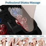 MOUNTRAX Foot Massager Machine with Heat, Gifts for Women Men, Plantar Fasciitis and Relieve Pain, Deep Kneading Shiatsu Massager, Fits Feet Up to Men Size 12 (Black)