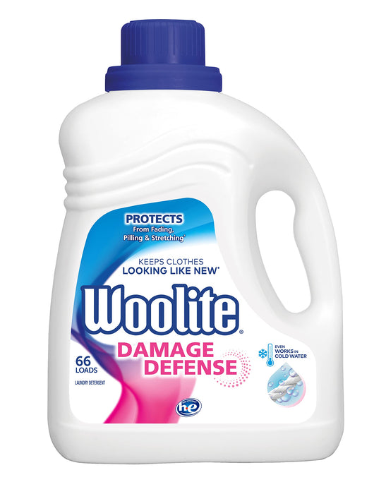 Woolite Damage Defense Liquid Laundry Detergent, Light Fresh Scent, 66 Loads, 100 Fl Oz