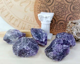 LAIDANLA 1lb 2" Amethyst Natural Rough Stones Crystal Large Raw Crystals Bulk Healing Gemstones for Reiki Healing Tumbling Fountain Rocks Wire Wrapping Decoration Cabbing Lapidary