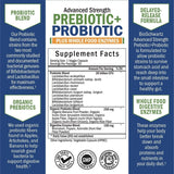 Prebiotics and Probiotic with Whole Food Enzymes for Adults Women & Men - Probiotics Lactobacillus Acidophilus - Digestive Health Capsules Shelf Stable Supplement - Non-GMO Gluten & Dairy Free -30ct