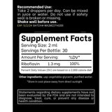 Think Above Vitamin B2 Riboflavin Liquid Drops - B2 Vitamin Supplement - 2 oz 60 ml - for Men and Women