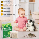 Lousye Rodent Repellent, Mighty Mint Mouse Repellent,Environmentally Friendly and Humane Mouse Trap for Home, Car Engines, Pest Control for Indoor (white-30)