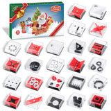 Advent Calendar 2024, Christmas Countdown Calendar with 24Pcs Balance IQ Maze Game Mini Fidget Puzzle Box for Kids Christmas Gifts for Boys Girls and Adults Brain Teaser Puzzle Cubes for Adults