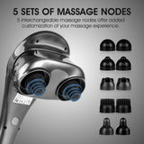 Hangsun Cordless Neck Back Masssger Handheld Deep Tissue Percussion Massage for Shoulder, Leg, Calf, Foot, Muscle Pain Relief MG700 Rechargeable Electric Double Head Full Body Massagers