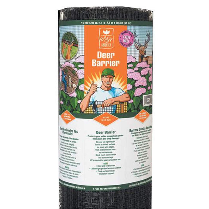 Easy Gardener LG40017110MG 7′ X 100′ Deer Barrier - Black