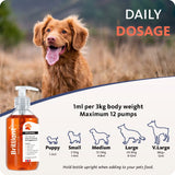 Brilliant Salmon Oil for Dogs (40oz) | Omega 3 Fish Oil Liquid Supplement with DHA, EPA Fatty Acids | Supports Skin and Coat, Immune System & Joint Function | Hofseth BioCare