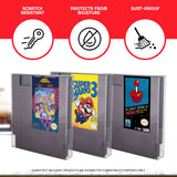 NES Cartridge Case Protector Compatible with Nintendo NES Cartridge Games - 0.40MM Thick NES Game Sleeves. NES Cartridge Holder partner for retro game system collection (Pack of 25)