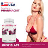 MINANATURALS Bust Blast Loaded Increase Breast Size Fast. Female Breast Enhancement - Bigger Boobs and Butt Pills. 60 Tablets