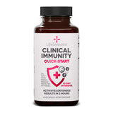 Clinical Immunity - Quick-Start - Immune System Support - Rapid Immunity Response - Boosts Antibodies, B + T + NK Cells, Neutrophils & Macrophagens - Black Elderberry & Pre + Probiotics - 60 Capsules