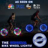 LED Bicycle Light (1 Tire, Multicolor) Top 2024 Christmas Stocking Stuffers Popular Teen & Kids Secret Santa Gifts Best Toys for Girls Xmas Party Hot Outdoor Family Fun Regalos para Navidad