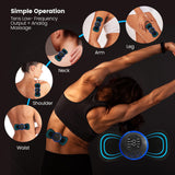 PLENO 2 Mini Muscle Body Massager Host with 2 Replaceable Whole Pads and 19 Speed 8 Modes for Pain Relief for Full Body and Relaxation of Arm, Leg, Foot, Shoulder, Waist