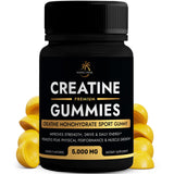 NATIVE OASIS Creatine Monohydrate | 5,000 MG Gummy Creatine Supplement for Men & Women | Improves Strength, Energy & Performance | Allergen Free, Gluten Free, Non-GMO & Vegan Friendly | 60 Count