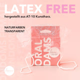 Loovara Oral Wipes Latex Free - Oral Dams Latex Free - Protective Cloths Ultra Thin and Natural and Extra Soft for a Natural Feel, Vegan, Hypoallergenic