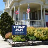 Trump 2024 Yard Sign, Trump Signs for Yard, 12" x 18" inches Double Sided with H-Metal Stake, Trump 2024 Signs for Yard, Maga Yard Sign, Trump Signs, Donald Trump Yard Sign, Trump Lawn Sign