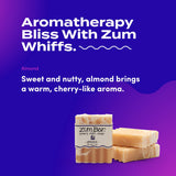 Indigo Wild Zum Bar Goat's Milk Soap - Mother's Day Gift - Almond - 3 oz (3 Pack)