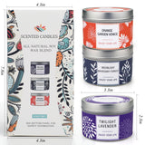 Scented Candles Clearance, 3 Pack Candles for Home Scented, 100 Hour Long Lasting Soy Candles, Valentines Day Candles Gifts for Women, Aromatherapy Candles Lavender | Orange Blossom | Mahogany Candle