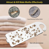 TRAP IT! Moth Traps for Clothes, 10 Pack Clothes Moth Traps with Pheromones to Trap and Kill Case-Bearing Webbing Moths, Non-Toxic Sticky Glue Trap Clothing Moth Repellent for Closets Moth Control