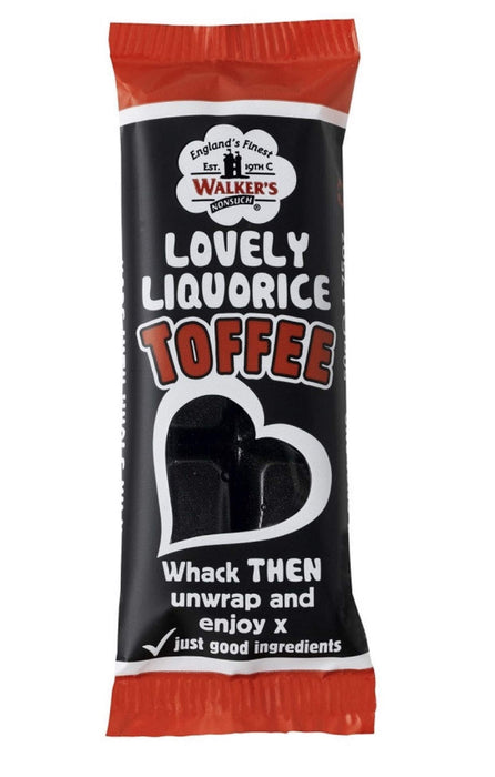 Walkers Nonsuch Lovely Liquorice Toffee Bars, 50g x 24