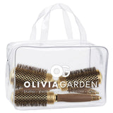 Olivia Garden NanoThermic Ceramic + Ion Round Thermal Hair Brush NT-34, NT-44, NT-54 (3-Piece Deal)