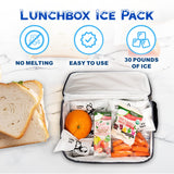 Ice Pack Bulk 12-600-Dry Ice for Shipping Frozen Food-Lunch Box Ice Packs-Slim Size 15x12in/5x3in Cells-Reusable ice packs-Freezer packs-Ice packs shipping-Dry ice packs for shipping-36 Pack-Luna Ice