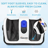 TISSCARE Shiatsu Foot Massager with Heat-Foot Massager Machine for Neuropathy, Plantar Fasciitis and Pain Relief-Massage Foot, Leg, Calf, Ankle with Deep Kneading Heat Therapy
