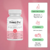 The Honey Pot Company - Urinary Tract Support Vaginal Health Supplement - Made with Science-Backed, Herbal Ingredients to Support and Maintain Optimal Urinary Tract Health - 60 Capsules