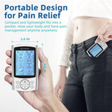 Stimease TENS Unit Muscle Stimulator, 24 Modes Dual Channel Rechargeable TENS EMS Machine for Pain Relief Therapy with 20 Electrode Tens Unit Replacement Pads