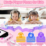 Kids Smart Phone for Girls Toys, Gifts for 3-10 Year Old Girl Boy Christmas Birthday Kids Toys, 2.8" Touchscreen Toddler Learning Cell Toy Phone with Dual Camera, Game, Music Player, 8G SD Card (Pink)