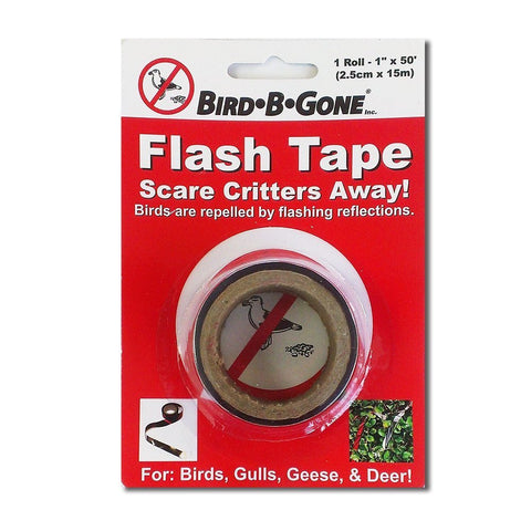 Bird B Gone MMFT-050 Flash Tape Bird Deterrent 1" x 50 ', 3 Packs of 1