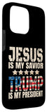 iPhone 15 Pro Max Trump phone case Jesus Is My Savior Trump Is My President Case