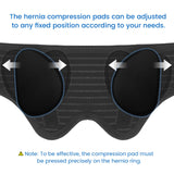 VELPEAU Hernia Belt Truss for Men and Women - Hernia Support Brace for Single/Double Inguinal or Sports Hernia, 2 Removable Compression Pads & Adjustable Groin Straps (Small, Hip Circumference 30-36")