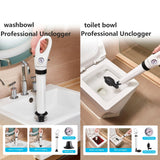 PLUNGE FORCE X™ Toilet Plunger,High Pressure Air Drainage Injector, Pneumatic Sewer Piston with Visual Air Pressure Gauge,Bathrooms, Sinks, Floor Drains, Kitchens, and Plumbing Clogs