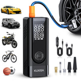 Tire Inflator Portable Air Compressor - 180PSI Air Compressor with Tire Pressure Gauge, 25000mAh & 3X Faster Portable Air Pump for Cars, Bikes & Motorcycle Tires, Balls, Car Accessories