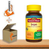 Nature Made Iron 65 mg (325mg Ferrous Sulfate) Dietary Supplement Tablets + Includes VenanciosBox Sticker (150 Tablets)